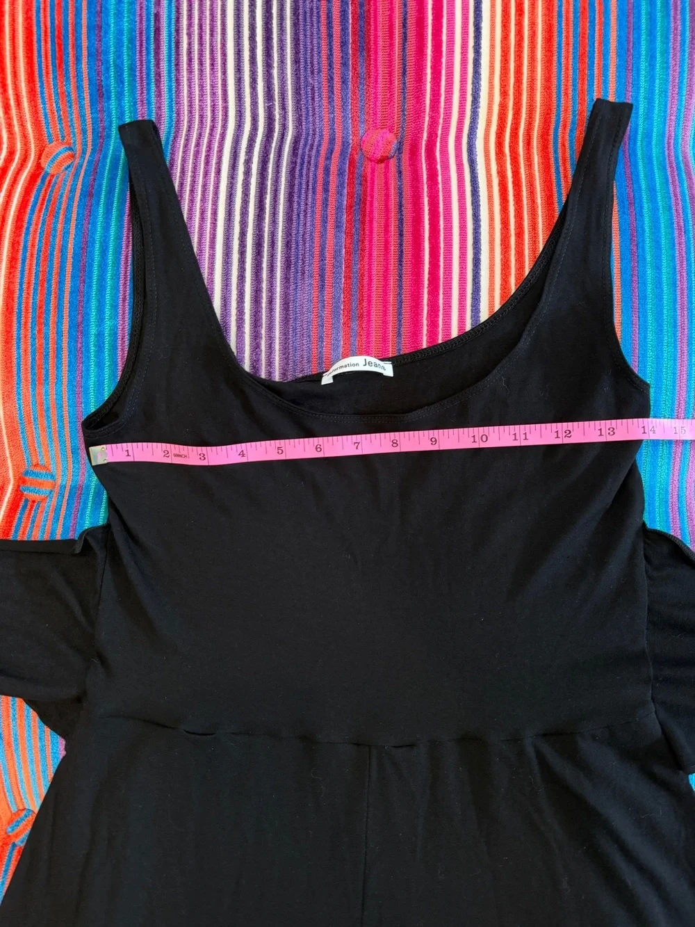 Reformation Jeans Black August Midi Dress w/ Tie - Medium - Excellent Condition - Picture 15 of 16